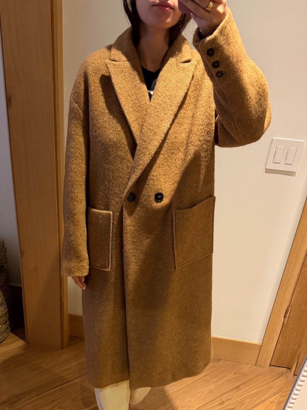 ba&sh Tao Coat in Camel Brown